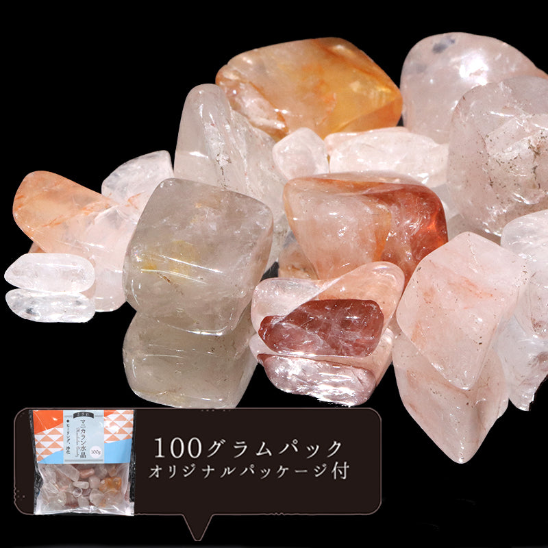 さざれ　マニカラン水晶　＜ヒマラヤ産＞　オリジナルパッケージ付　約100g  [gr-g0092]