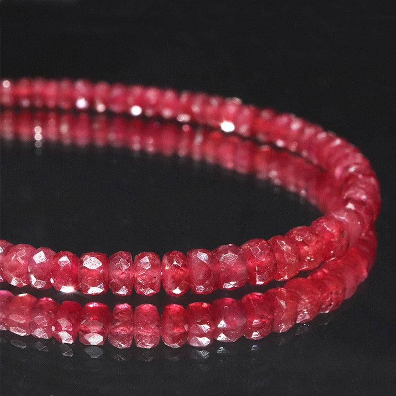 ルビー　タイヤカット　約3～4mm　マグネット式　ステンレス製 [co-g2337]