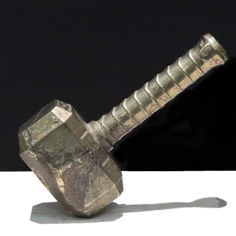 パイライト＜中国産＞　槌　約9.8×19.1×6.2cm  [co-g2338]