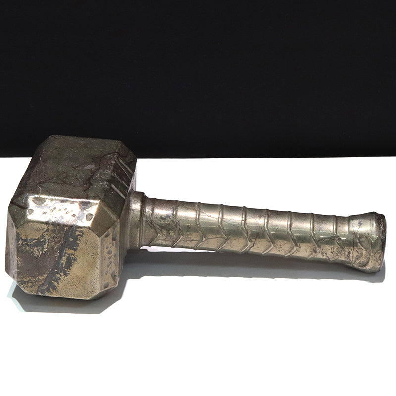 パイライト＜中国産＞　槌　約9.8×19.1×6.2cm  [co-g2338]