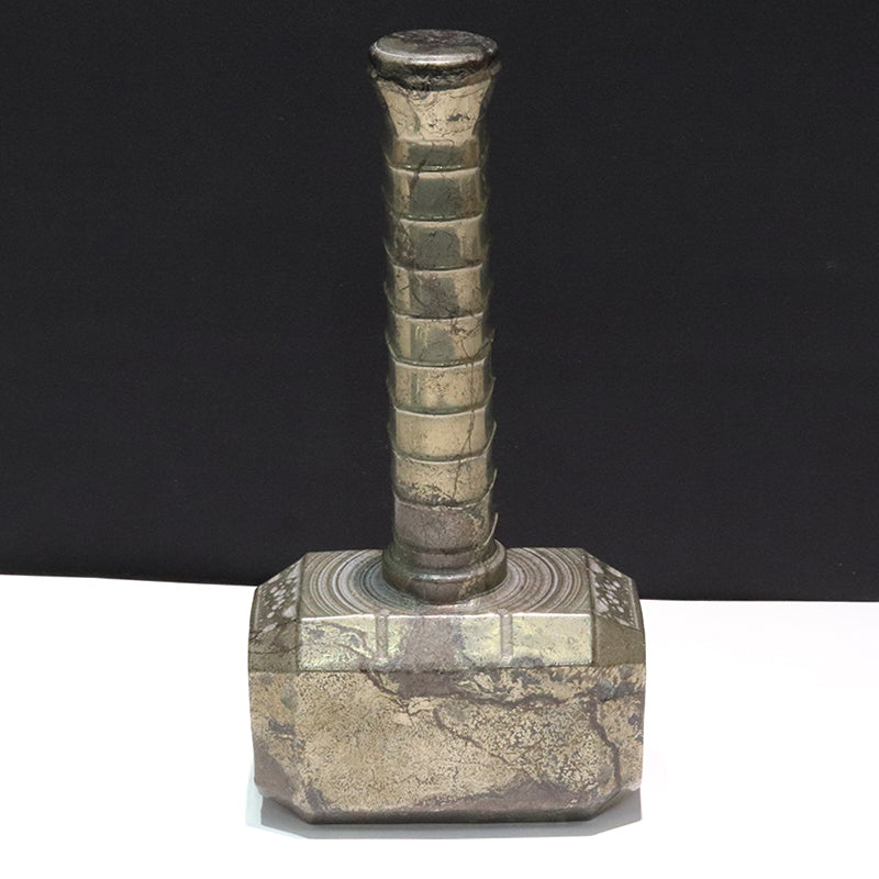 パイライト＜中国産＞　槌　約9.8×19.1×6.2cm  [co-g2338]