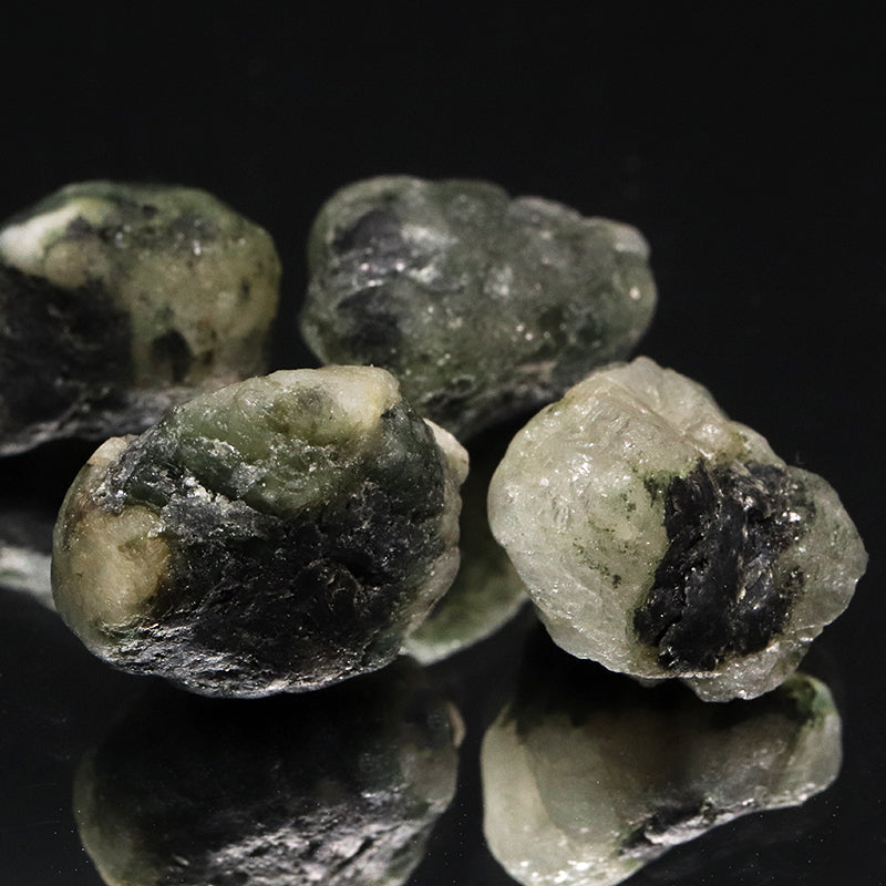 原石　フェナカイト＆エメラルド　共生鉱　ブラジル産　約11～12ct　[co-g1474]