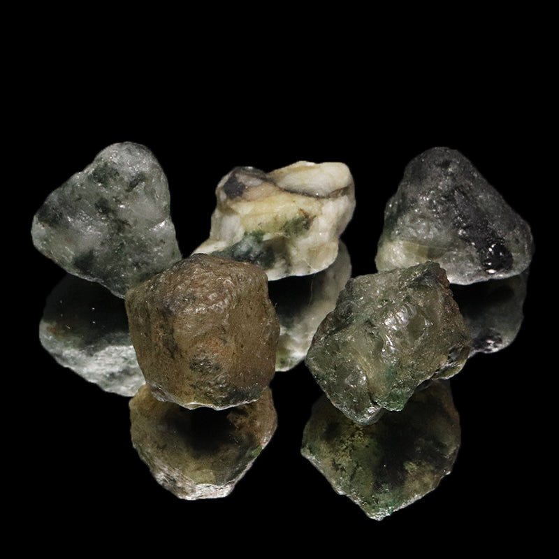原石　フェナカイト＆エメラルド　共生鉱　ブラジル産　約16.5～18ct　[co-g1476]