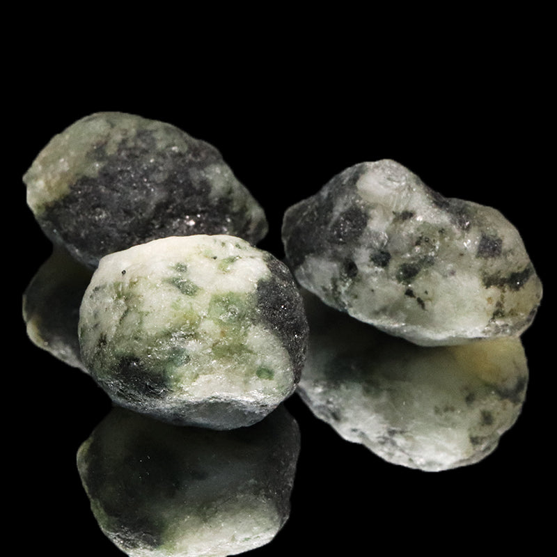 原石　フェナカイト＆エメラルド　共生鉱　ブラジル産　約41～42.5ct　[co-g1480]