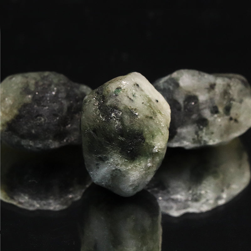 原石　フェナカイト＆エメラルド　共生鉱　ブラジル産　約41～42.5ct　[co-g1480]