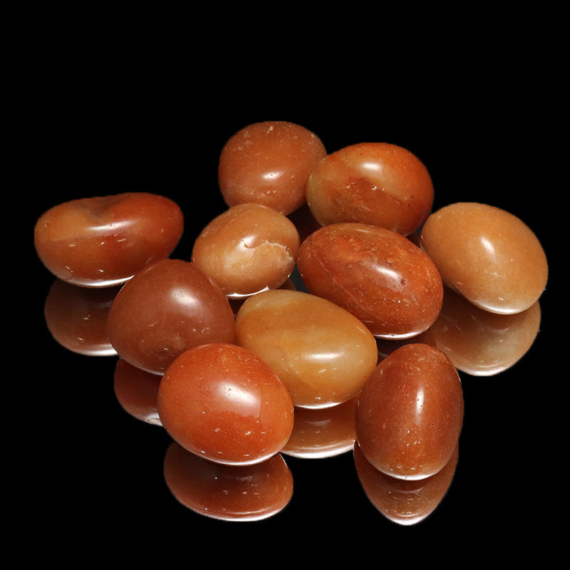 タンブル　オレンジアベンチュリン＜ドブラジル産＞　10個パック　約15～30mm [co-g1483]