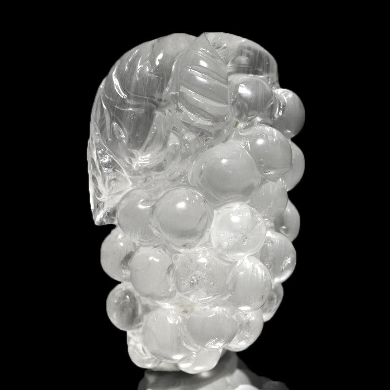 ニードルイントパーズ＜ブラジル産＞　蒲萄(ぶどう)　ミニ彫り物　約横14～20×縦22～30mm [co-g3467]