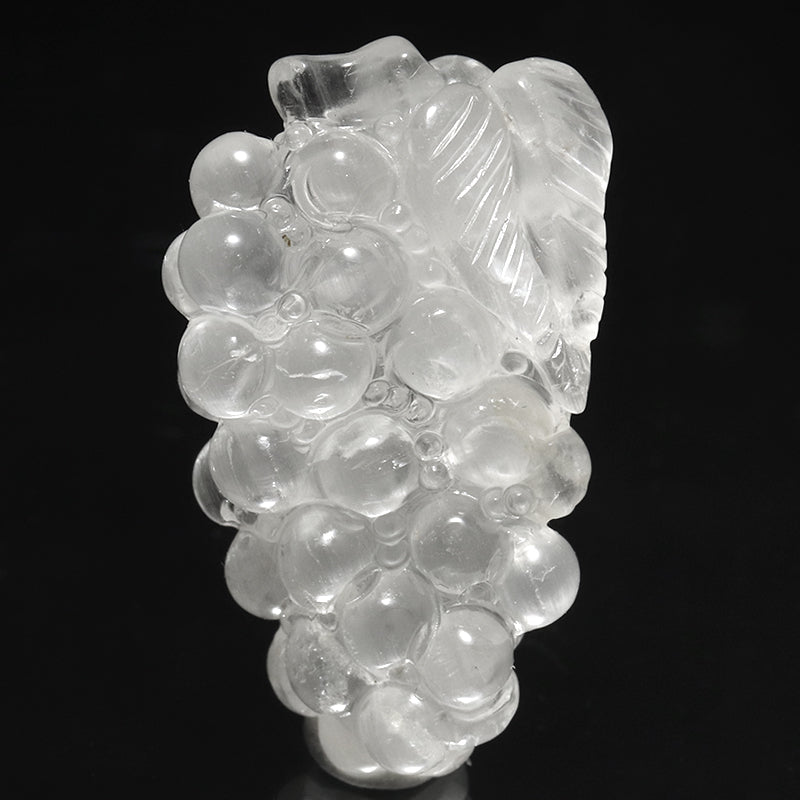 ニードルイントパーズ＜ブラジル産＞　蒲萄(ぶどう)　ミニ彫り物　約横14～20×縦22～30mm [co-g3467]