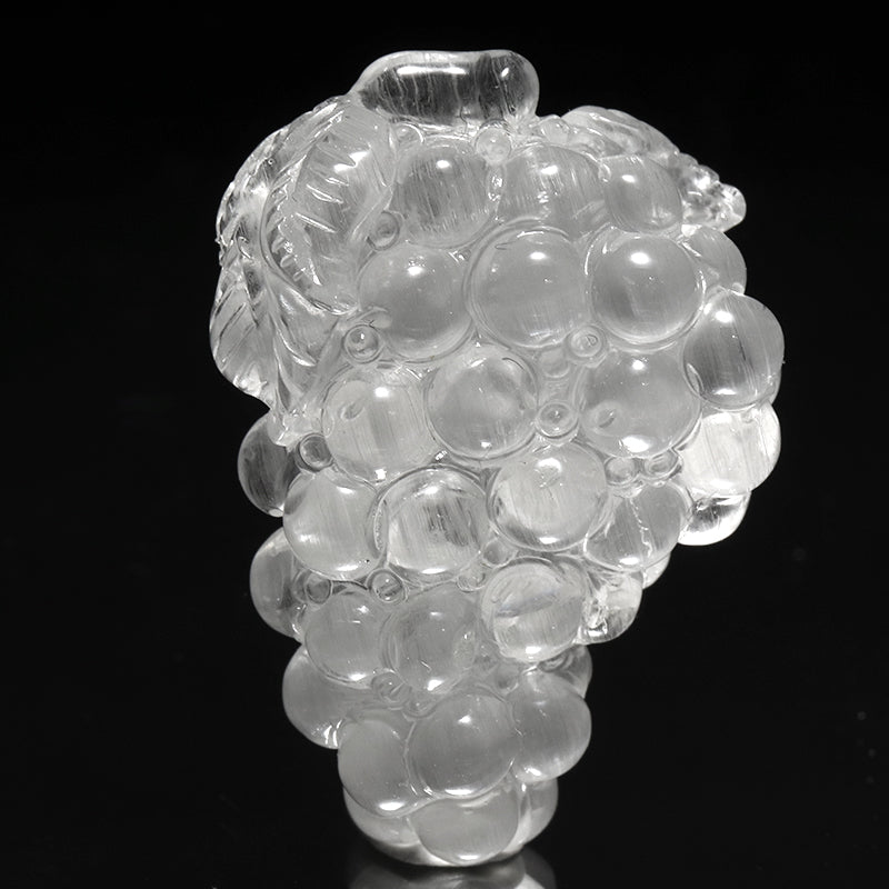 ニードルイントパーズ＜ブラジル産＞　蒲萄(ぶどう)　ミニ彫り物　約横14～20×縦22～30mm [co-g3467]