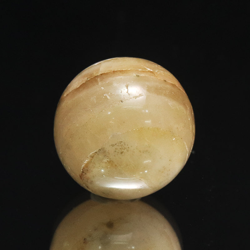 【一点物】丸玉　フェナカイト＜ブラジル産＞　丸約15.5mm　証明書付き　[co-g1498]