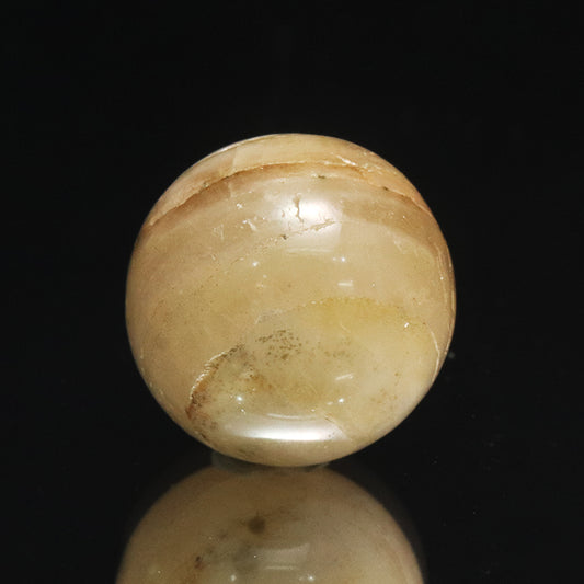 【一点物】丸玉　フェナカイト＜ブラジル産＞　丸約15.5mm　証明書付き　[co-g1498]