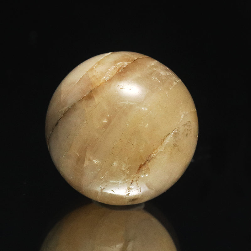 【一点物】丸玉　フェナカイト＜ブラジル産＞　丸約15.5mm　証明書付き　[co-g1498]