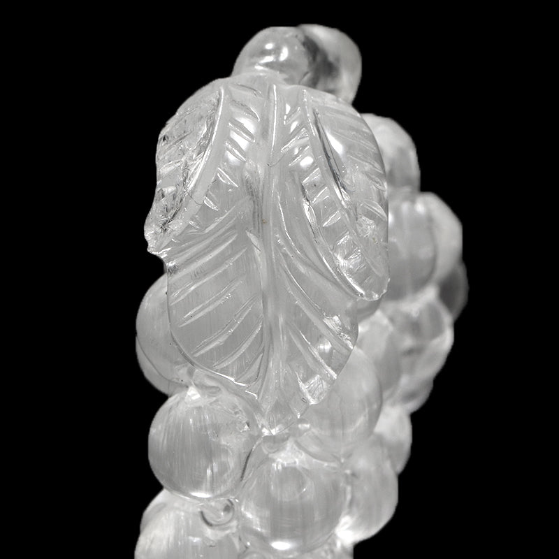 ニードルイントパーズ＜ブラジル産＞　蒲萄(ぶどう)　ミニ彫り物　約横14～20×縦22～30mm [co-g3467]