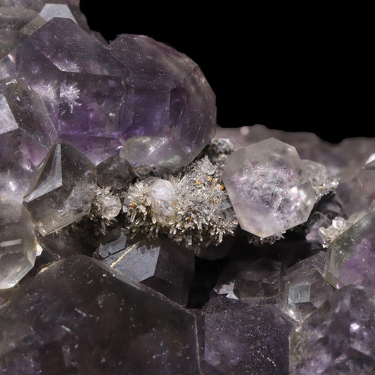 【一点物】【動画】バイカラーフローライト＜中国産＞　クラスター　台座付き [co-g2350]