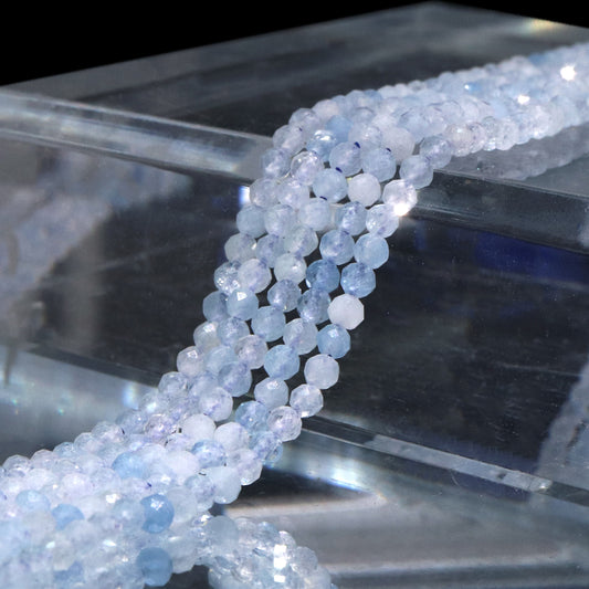 連　アクアマリン　カット　約2mm  [co-g0985]