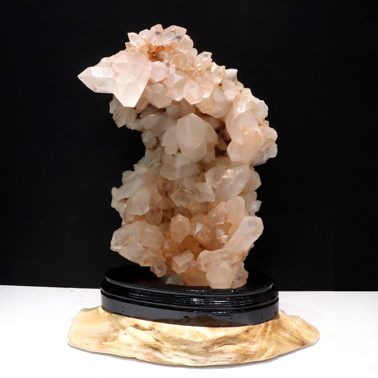 【一点物】【動画】マニカラン水晶＜ヒマラヤ産＞　ヒマラヤ水晶　クラスター　台座付き  [co-g2361]