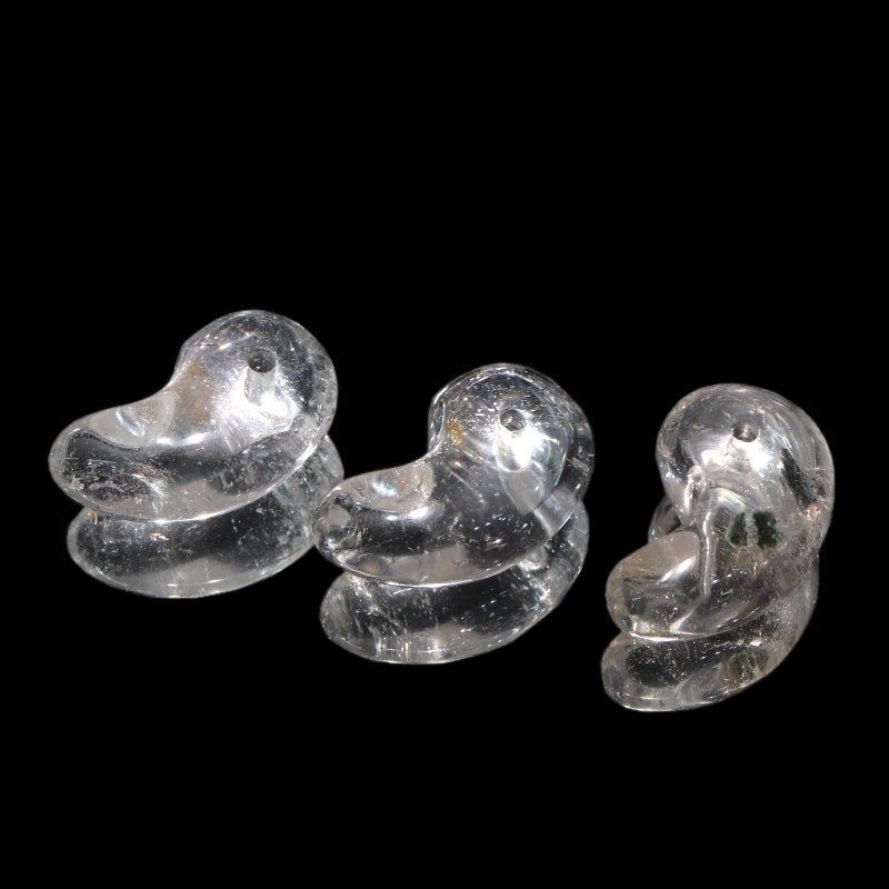 ガネーシュヒマール水晶＜ヒマラヤ産＞　勾玉　約25m　ヒマラヤ水晶  [co-g2373]