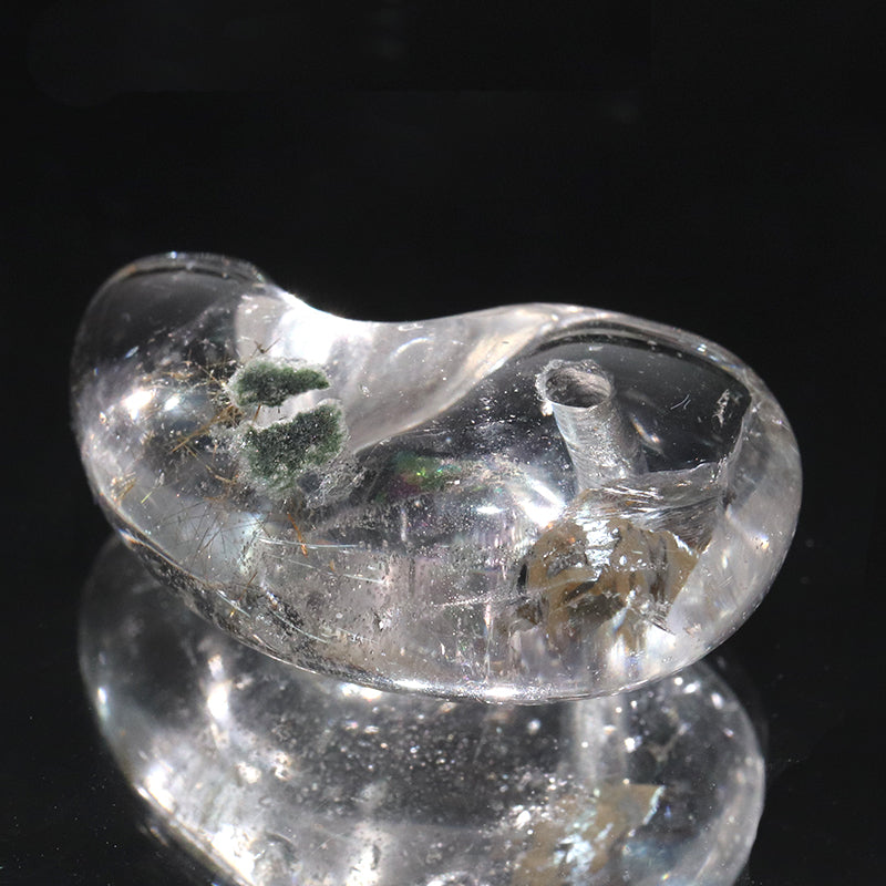 ガネーシュヒマール水晶＜ヒマラヤ産＞　勾玉　約25m　ヒマラヤ水晶  [co-g2373]