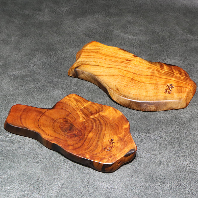 【パワーズウッド】屋久杉＜鹿児島県/屋久島産＞　油木　寅柄　プレート  [co-g2370]