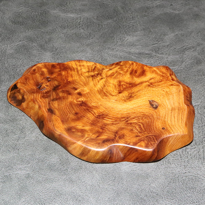 【パワーズウッド】屋久杉＜鹿児島県/屋久島産＞　油木　寅柄　プレート  [co-g2370]