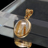 Get 30% off when you purchase 10 or more eligible items. Automatic discount at checkout. Rutilated Quartz Pendant Top (Brazilian), Oval Cut, Silver 925, Made in Japan, with Case [co-g0548]
