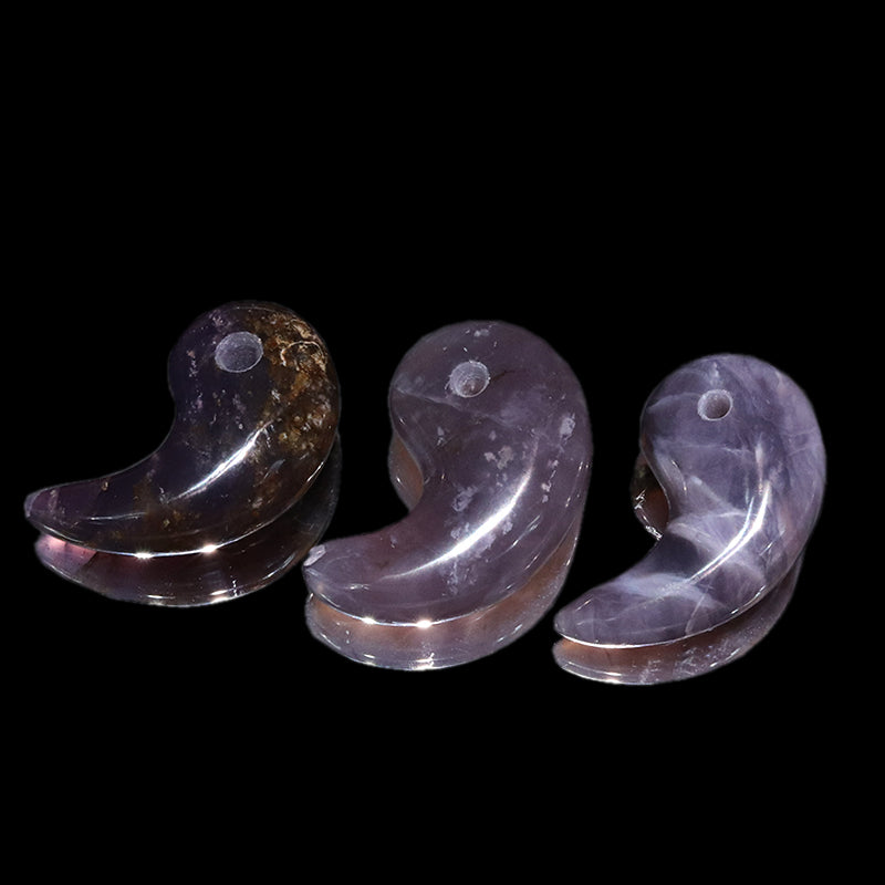 Aランク　パープルカルセドニー＜インドネシア産＞　勾玉　[co-g2375]