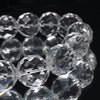 Natural Quartz Crystal Bracelet (Brazilian), Polished in Yamanashi, 64 Hand-Cut Facets [co-g1550]
