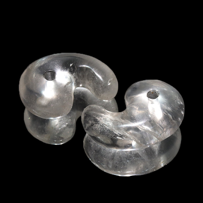 ロッククリスタル＜マダガスカル産＞　勾玉　約32mm [co-g2391]