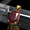 Get 30% off when you purchase 10 or more eligible items. Discount automatically applied at checkout. Ruby pendant top from Africa, oval cut, approximately 10-12mm x 10-14mm, sterling silver (925), shipped randomly. [co-g1578]