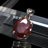 Get 30% off when you purchase 10 or more eligible items. Discount automatically applied at checkout. Ruby pendant top from Africa, oval cut, approximately 10-12mm x 10-14mm, sterling silver (925), shipped randomly. [co-g1578]