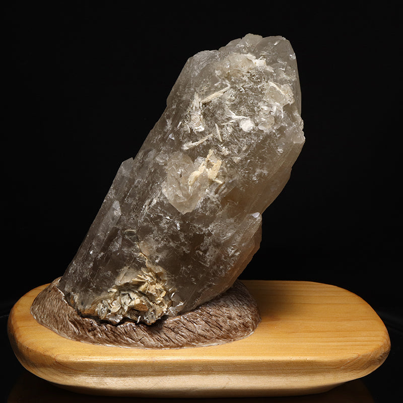 カテドラル水晶＜ブラジル産＞　原石　台座付き　約横20×縦10×高18cm [co-g3518]