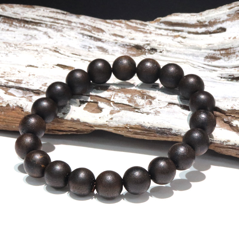 【パワーズウッド】ブレス　沈香 ＜ベトナム産＞　丸  [br-g9078]