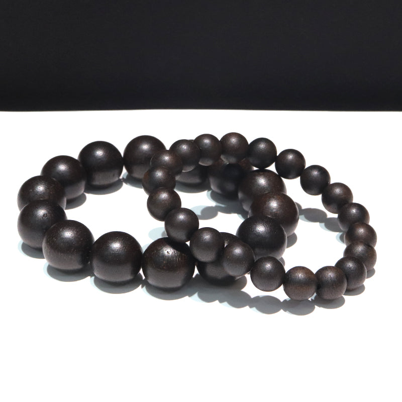 【パワーズウッド】ブレス　沈香 ＜ベトナム産＞　丸  [br-g9078]