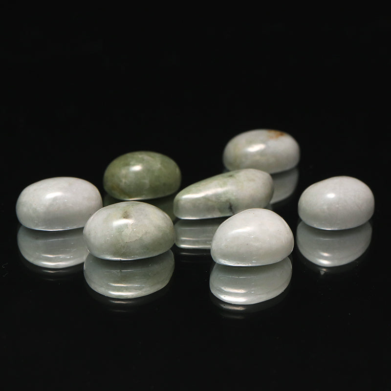 【日本銘石】ルース　若桜翡翠＜鳥取県産＞　約9～11mm×約12～19mm　ランダム発送 [co-g1592]