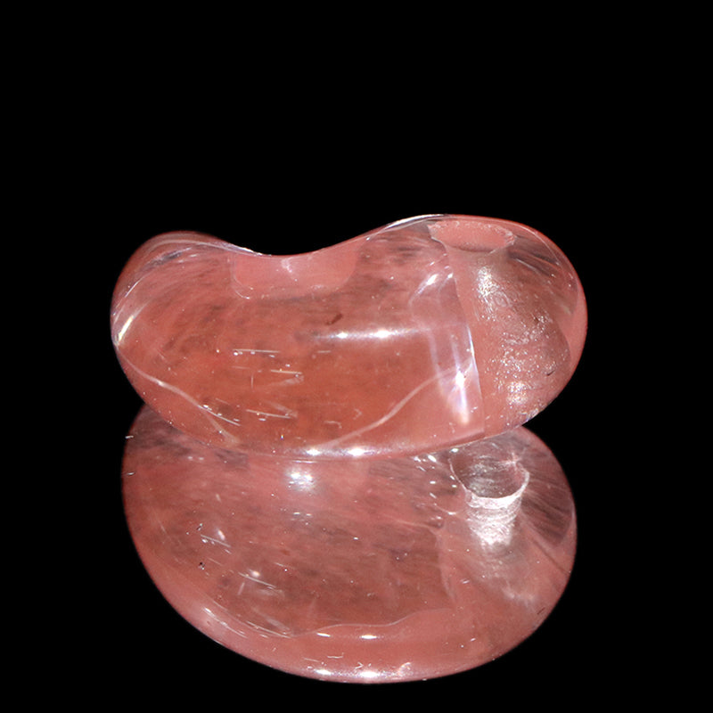 合成チェリークォーツ　勾玉　約16×11mm [co-g2430]