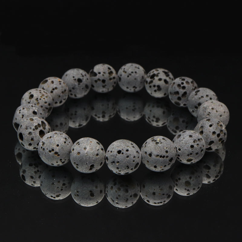 【日本銘石】ブレス　神鍋火山岩＜兵庫県神鍋火山産＞　丸  [br-g8201]