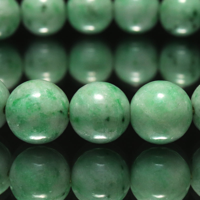 【日本銘石】ブレス　糸魚川翡翠＜新潟県産＞　丸　約9mm　[co-g1594]