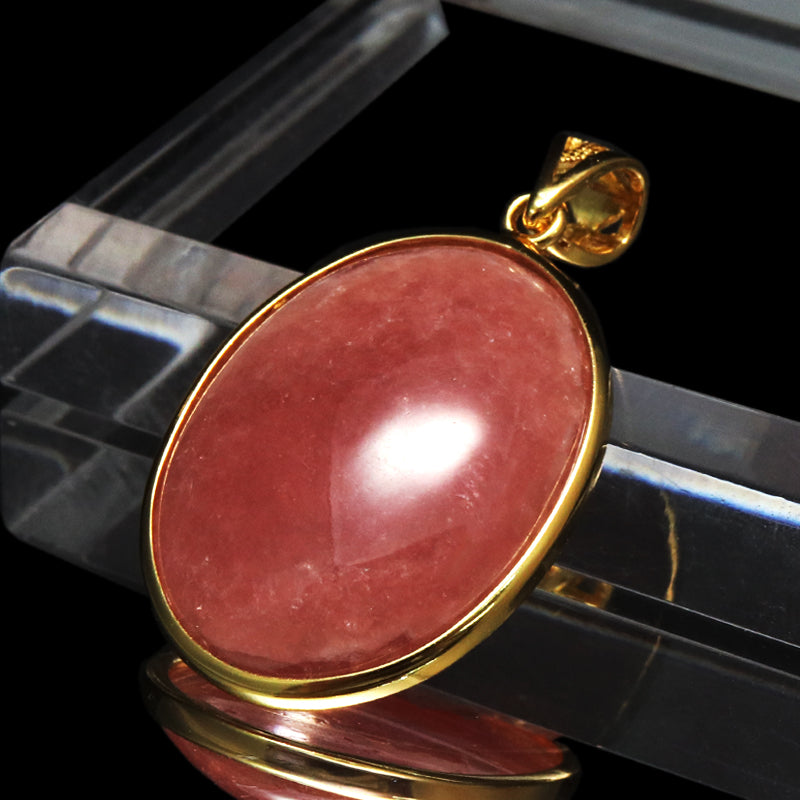 ペンダントトップ　インカローズ＜アルゼンチン産＞　Silver925　ゴールド　ランダム発送  [co-g1596]