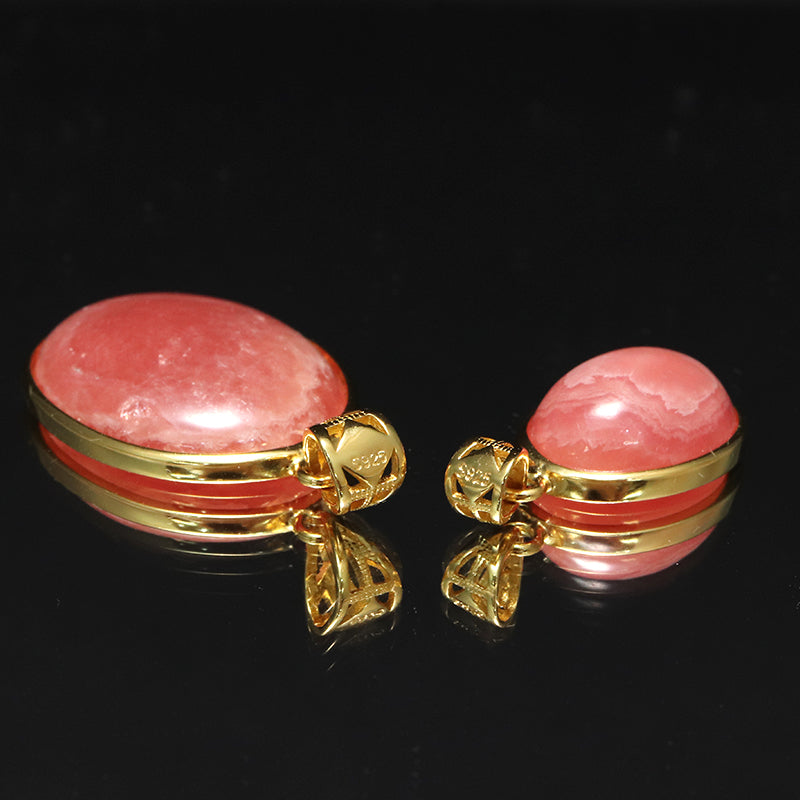 ペンダントトップ　インカローズ＜アルゼンチン産＞　Silver925　ゴールド　ランダム発送  [co-g1596]