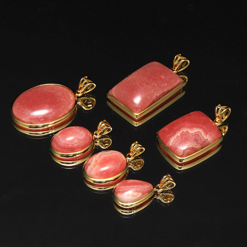 ペンダントトップ　インカローズ＜アルゼンチン産＞　Silver925　ゴールド　ランダム発送  [co-g1596]