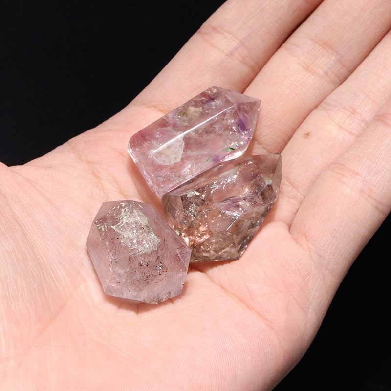 原石　エレスチャル＜ブラジル産＞　ポリッシュ　約2～3cm　ランダム発送  [co-g1635]