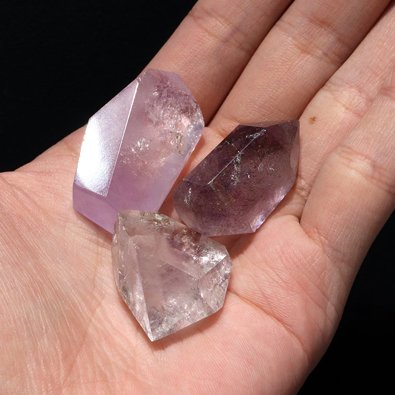 原石　エレスチャル＜ブラジル産＞　ポリッシュ　約2.5～3.5cm　ランダム発送  [co-g1636]