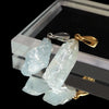 Get 30% off when you purchase 10 or more eligible items. Discount automatically applied at checkout. Aquamarine Pendant Top from Brazil, Rough Stone, Approx. 9-14mm x 10-23mm, Stainless Steel, Made in Japan [co-g0642]