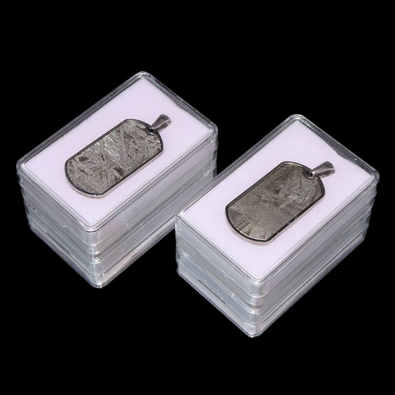 アルタイ隕石＜中国/新疆ウイグル産＞　トップ　約18×33mm　枠　ステンレス製 [co-g2432]