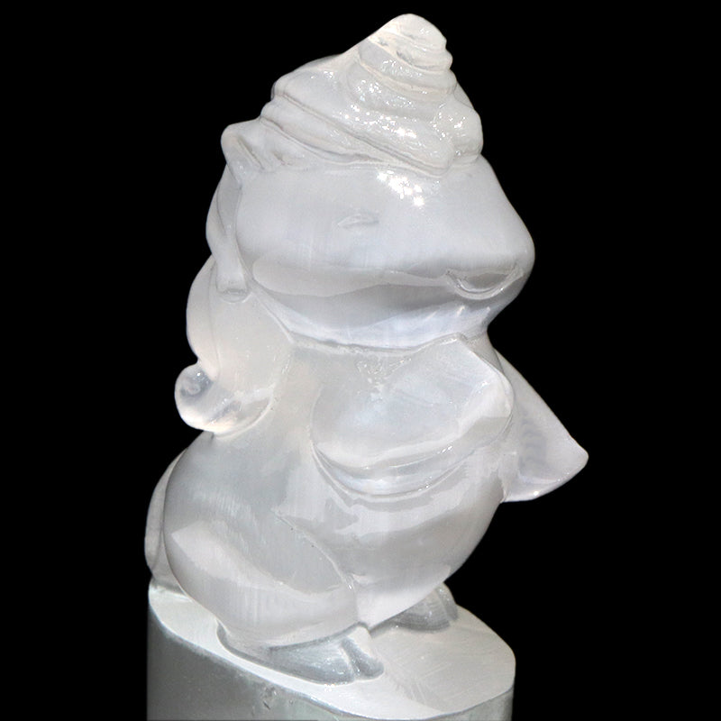 彫り物　セレナイト　ユニコーン  [co-g1609]