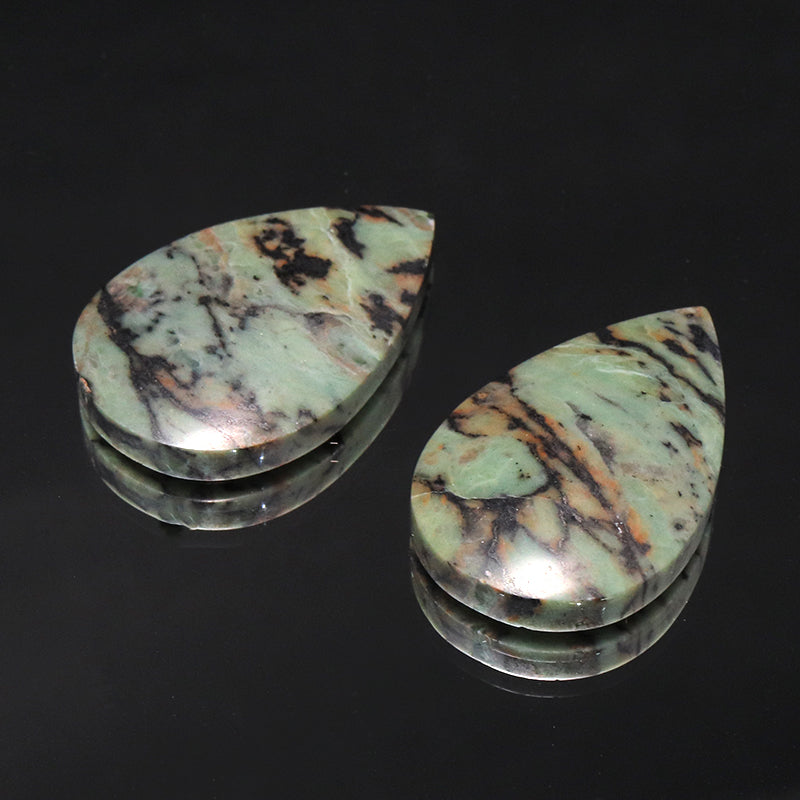 【11/30まで12月誕生石20％OFF(決済時に自動割引)】ルース　スマトラターコイズ＜インドネシア産＞　ドロップカット　約19mm×約29mm　ランダム発送  [co-g1630]