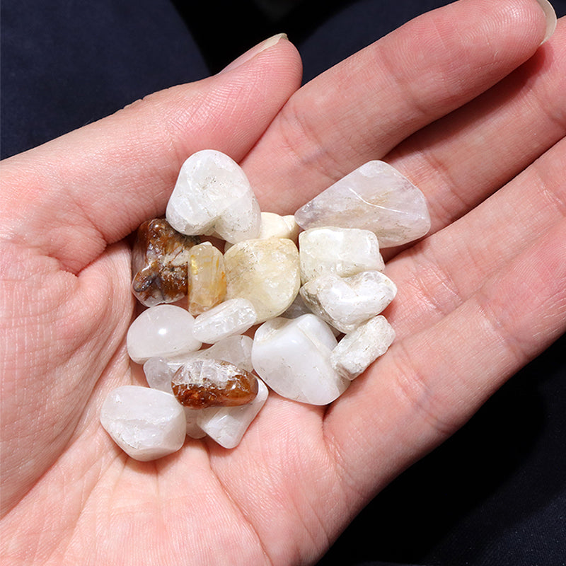 [Japanese Famous Stone] Asuka Sakura Quartz Gravel (Nara Prefecture) Approx. 100g [co-g0689]