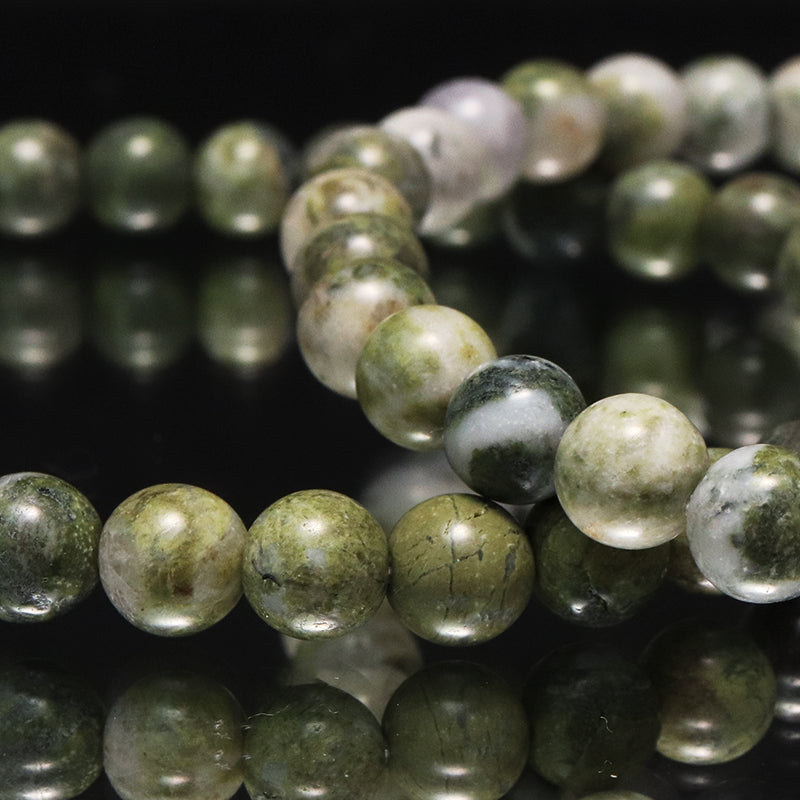 【日本銘石】ブレス　クレイソロモナイト＜徳島県産＞　丸約6mm [co-g1648]
