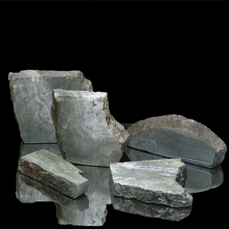 【日本銘石】スライス原石　グリーンデール＜群馬県産＞　ランダム発送  [co-g1658]