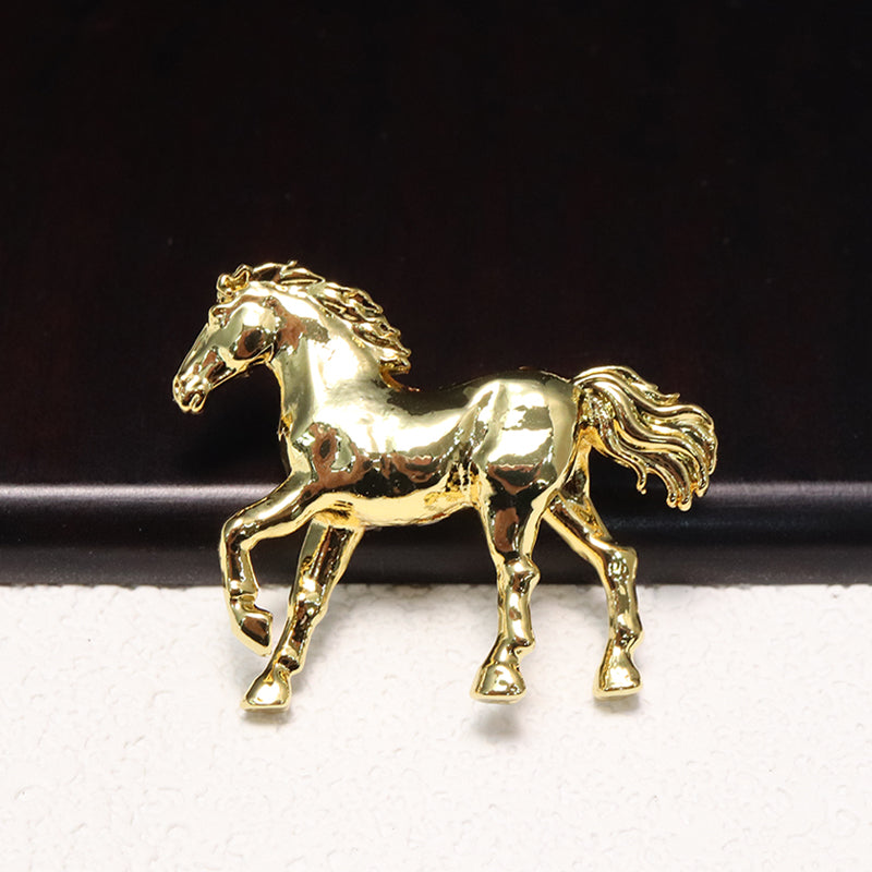 メタルパーツ　馬　縦穴　全6種　干支　午 [co-g1667]